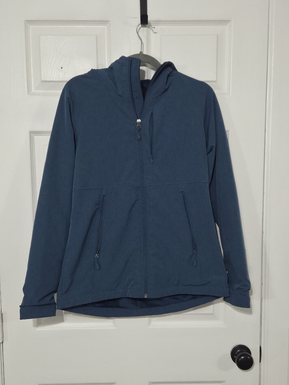 Kirkland Signature Hooded Zip Raincoat in Teal